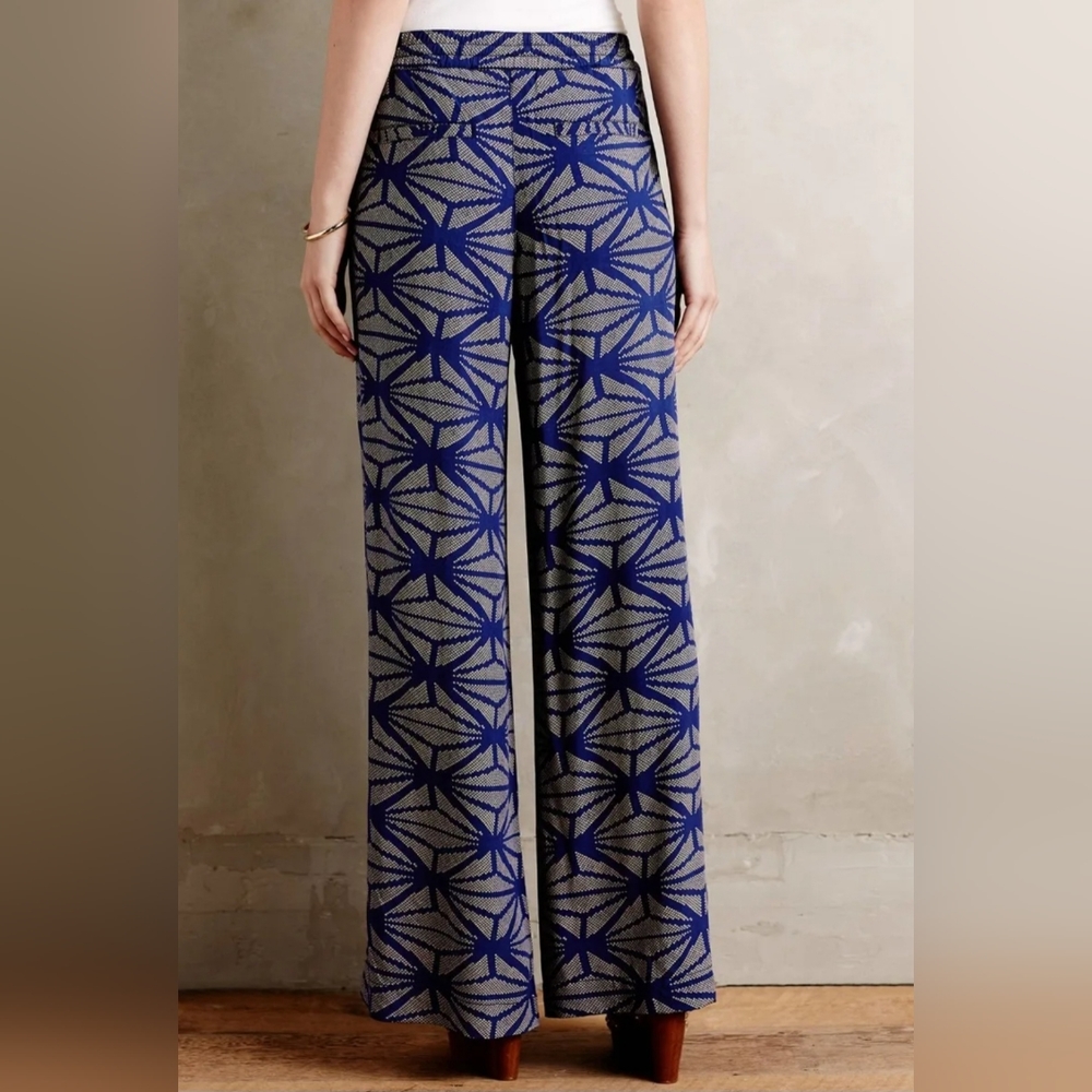 Blue Hei Hei pants with statement pattern